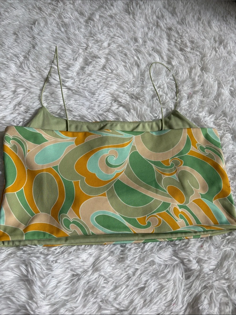 Cotton On String Strap Cropped Tank Size M